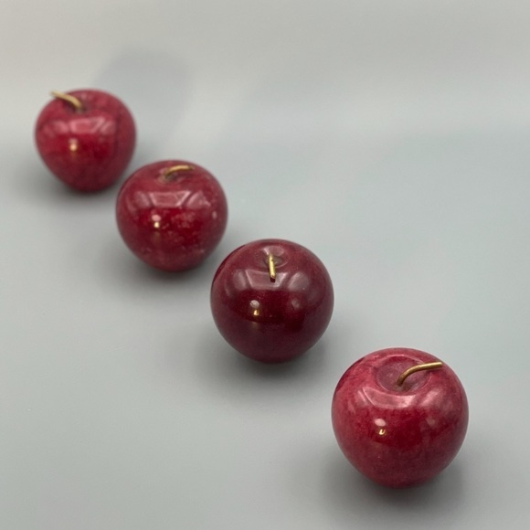 Onyx Red Apple, Solid Stone (1 apple per order) - Picture 2 of 7